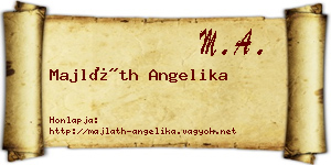 Majláth Angelika névjegykártya